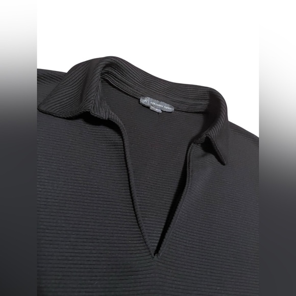 Adrianna Pappell Med Two Piece Matching Set Wide Leg Pants and Top Black Lounge - Picture 12 of 13